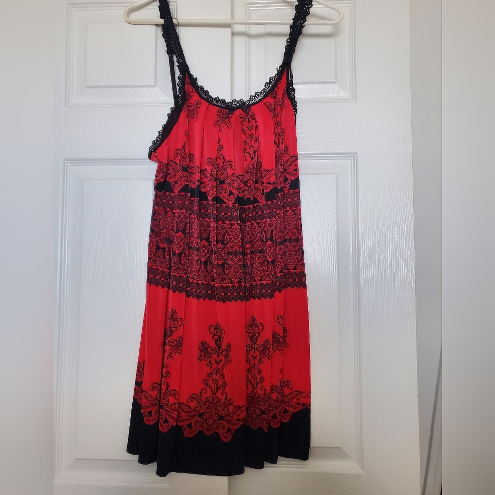 STUDIO DONATELLA Vintage Slip Dress Size Large Nightgown Whimsigoth Vampire Y2K